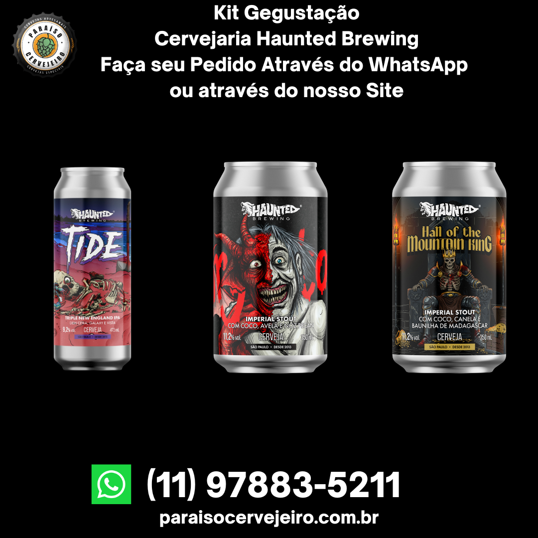 Promoção Kit Degustação Cervejaria Haunted Brewing
