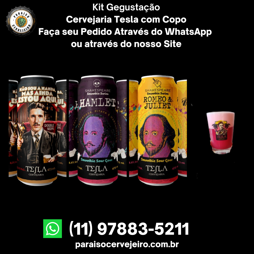 Promoção Kit Degustação Cervejaria Tesla com Copo