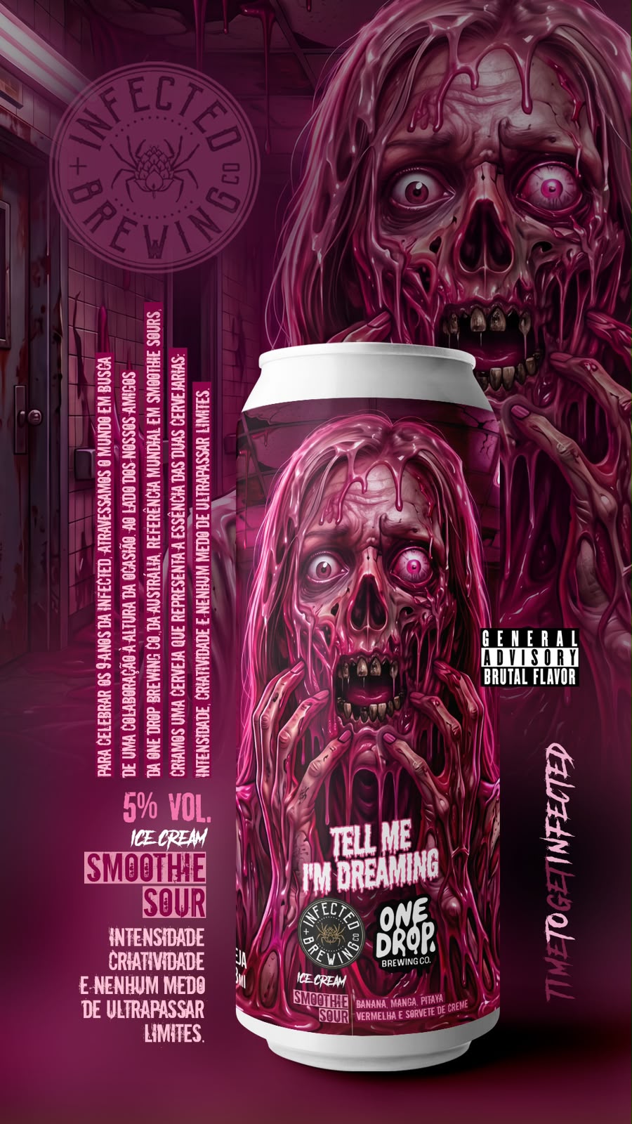 Infected Brewing Tell Me I’m Dreaming – Collab Com One Drop Brewing Co.